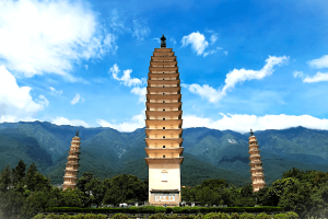 Chinese Temple - Three Pagodas of Chongsheng Temple